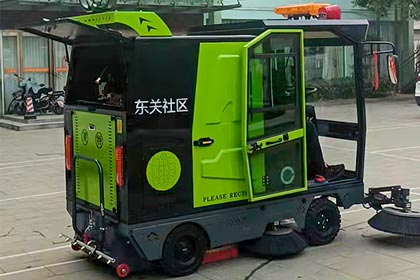 萊特掃地車進駐襄城社區，用科技為潔凈生活賦能